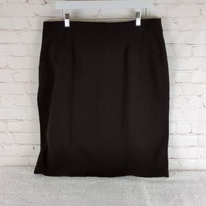 Eileen Fisher Pull On Pencil Skirt, Dark Chocolate Brown